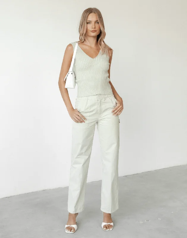 Fountain Tailored Pant (Beige) - By Lioness