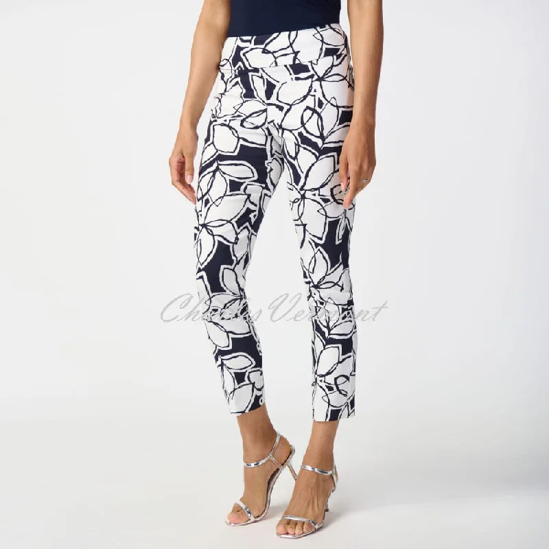 Joseph Ribkoff Leaf Print Trouser - Style 241270