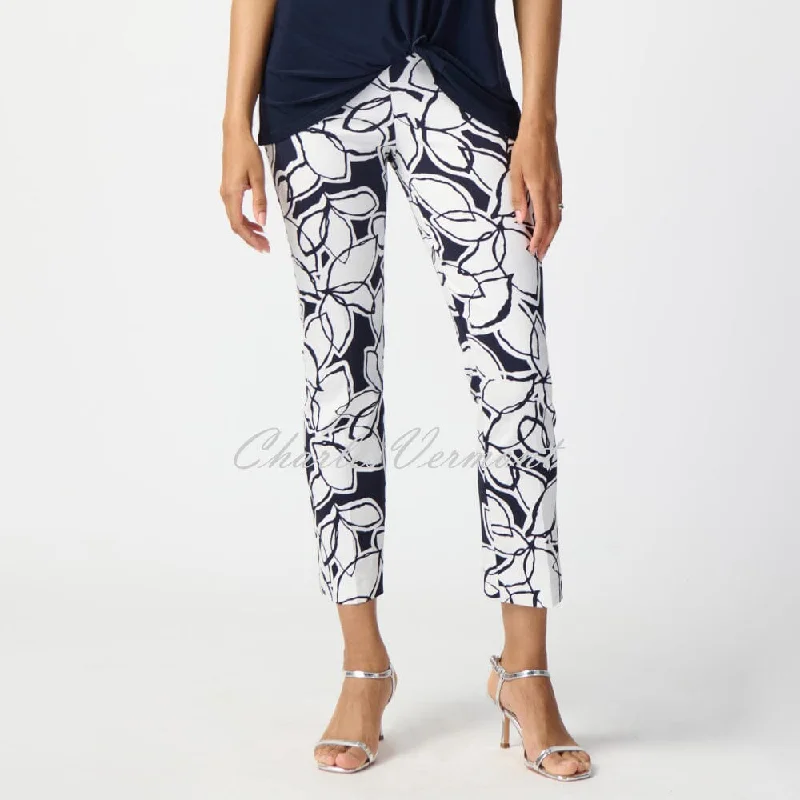 Joseph Ribkoff Leaf Print Trouser - Style 241270