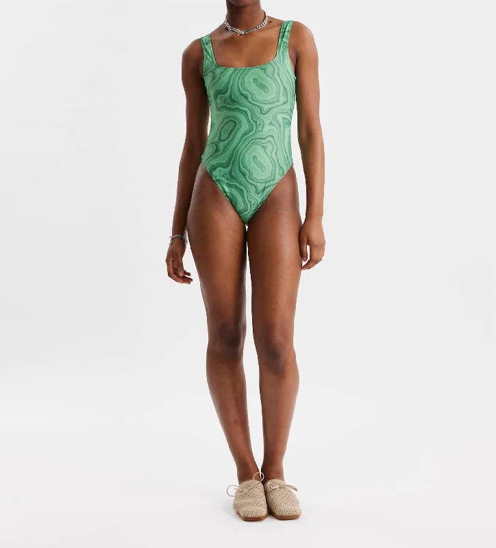 Makeba Swimsuit In Green Mix