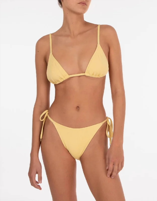 String Bikini Pant In Lemon