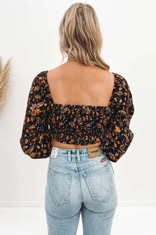 Cleo Floral Top Print