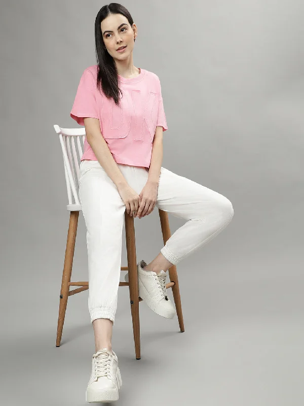 Dkny Pink Fashion Regular Fit Top