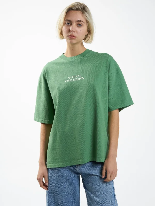 Gravitating Naturally Oversized Tee - Juniper Green