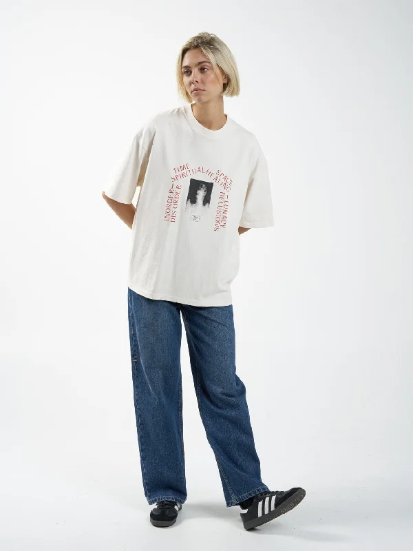 Healing Delusions Oversized Tee - Heritage White