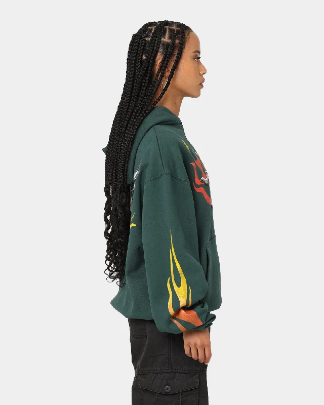 Loiter Biker Hoodie Green