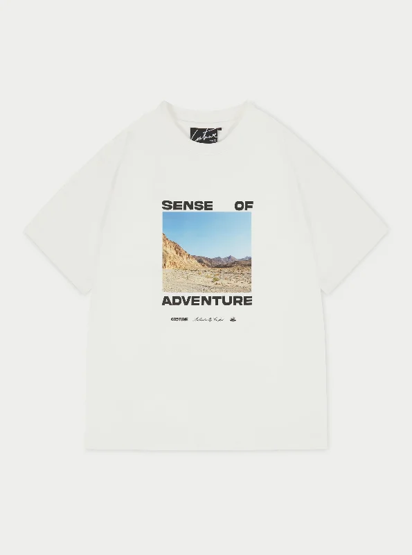 SENSE OF ADVENTURE OVERSIZED T-SHIRT - OFF WHITE