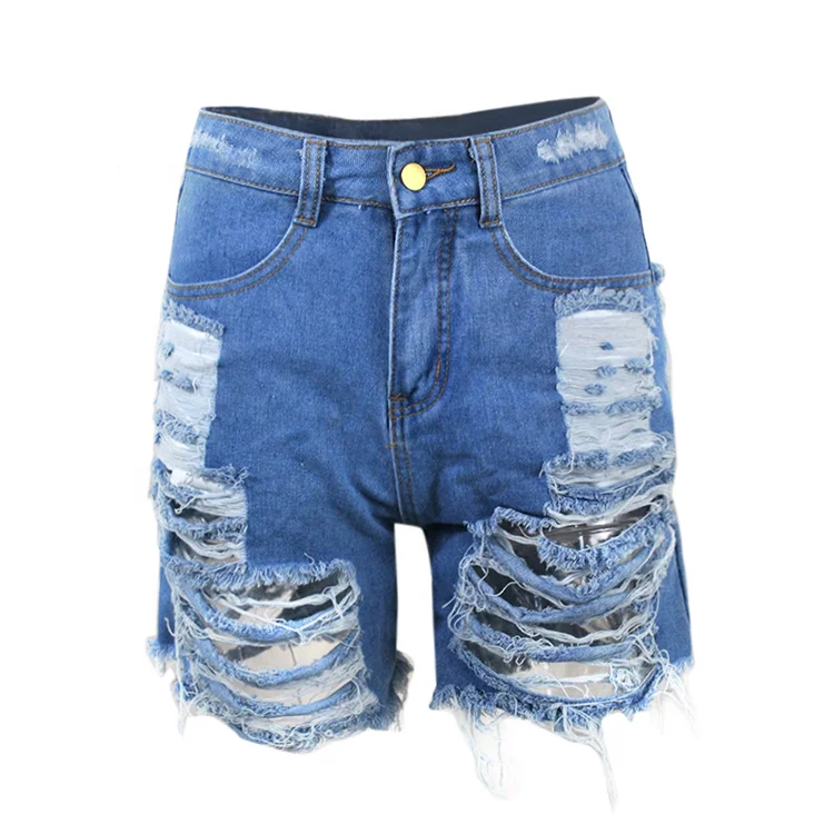 MC301245 Newest Design Summer Popular Fashion Short Bottoms Ladies Pants Women Washed Ripped Trendy Denim Jeans