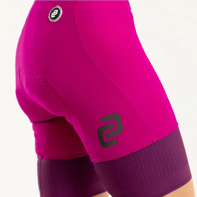 Women's Supremo Bib Shorts (Magenta)