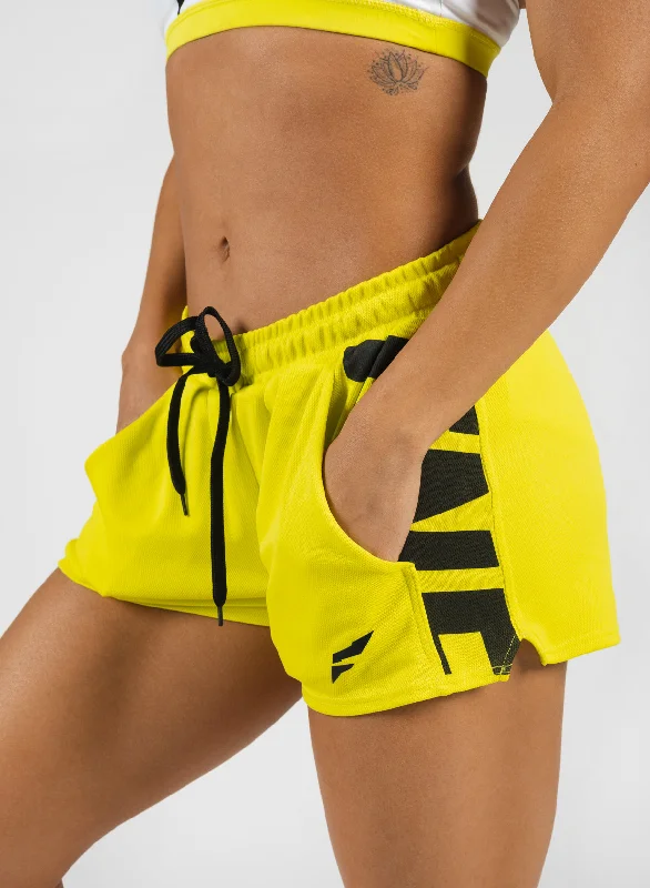 WOMEN'S TEK TRAINING SHORTS - NEON