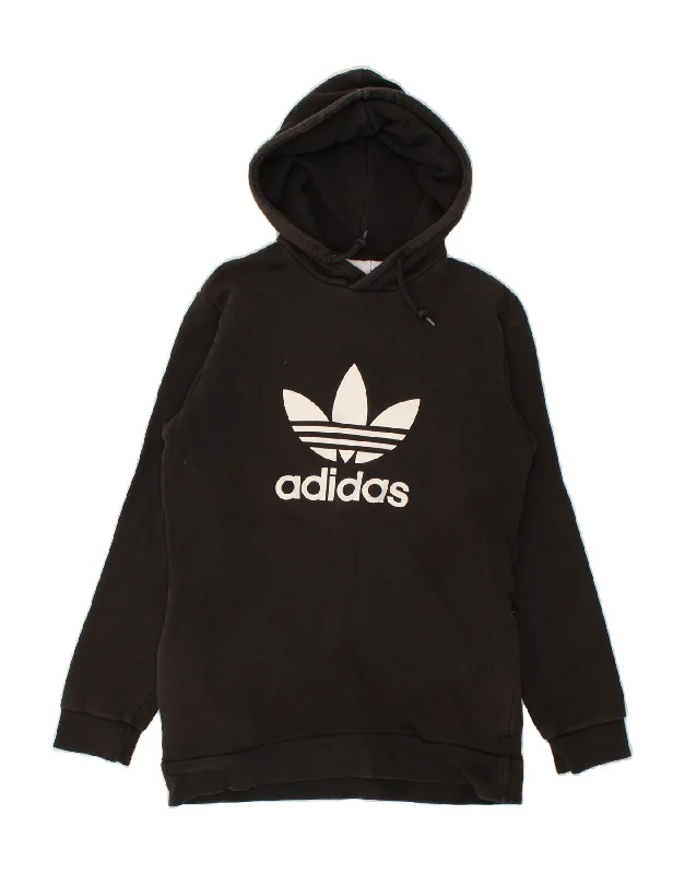 ADIDAS Mens Graphic Hoodie Jumper Small Black