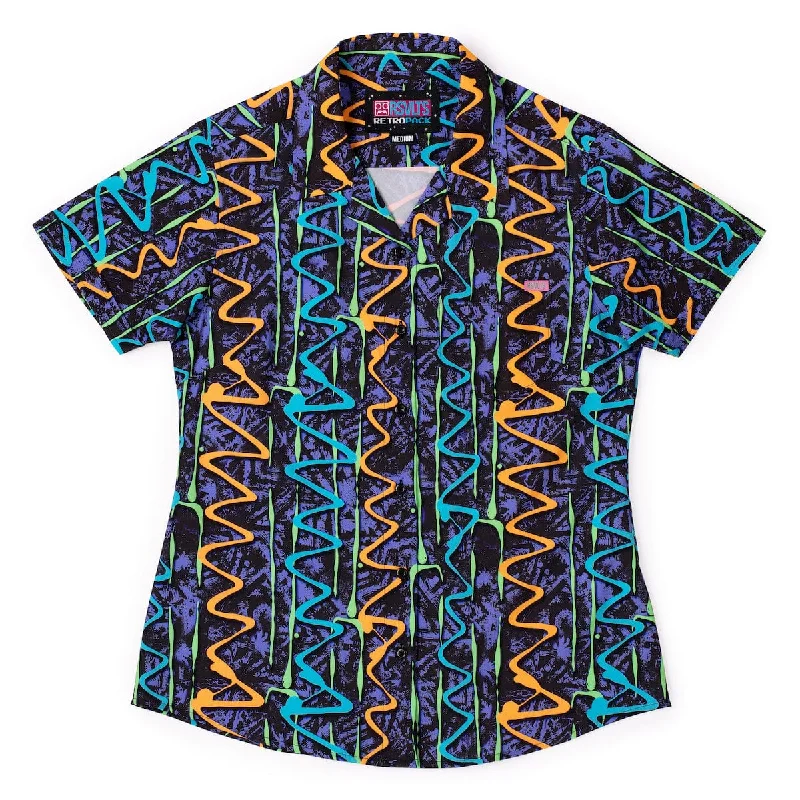 ‘90s Retro Pack ""Retro Squigglies"" – Women's KUNUFLEX Short Sleeve Shirt