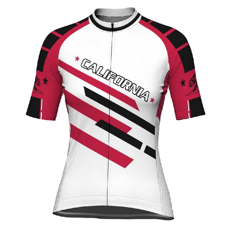 California Short Sleeve Cycling Jersey for Women