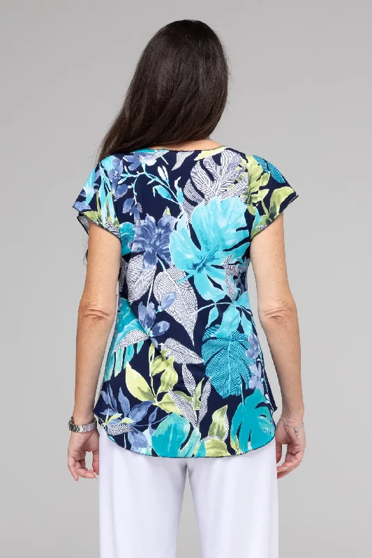 Daydream Print Short Sleeve Jersey Top